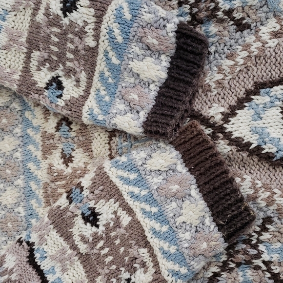 Vintage Handcrafted Cotton Ramie Bulky Sweater by Jennifer & Co. M - Picture 11 of 14